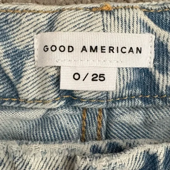 NWT ~ Good American ~ Good 90s MATERNITY Wide-Leg Jeans Size 0/25 - Picture 3 of 7